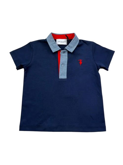 Polo colletto a contrasto TRUSSARDI JEANS | TIP26103PO/HZCBLUE_EST.